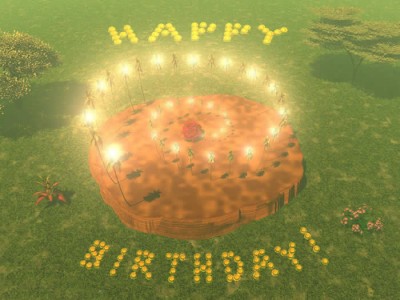 Happy birthday to you! Happy birthday to you!