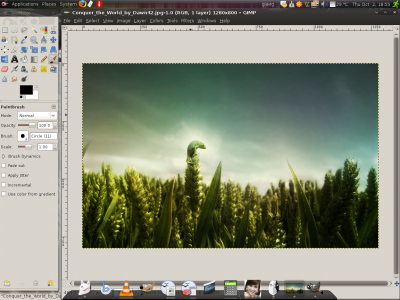 Edit photo in Gimp