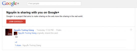 Join Google+