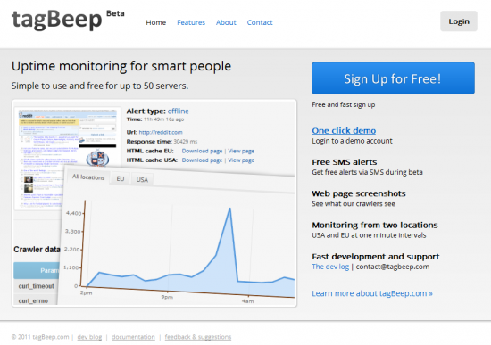 TagBeep Homepage