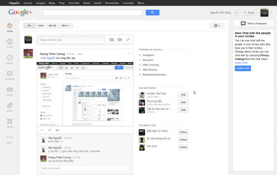 Google+ redesign