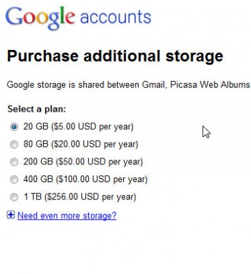Upgrade-storage-price